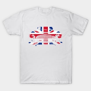 Austin Healey 3000 1960s British classic car monoblock union jack T-Shirt